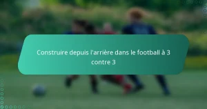 Construire depuis l’arrière dans le football à 3 contre 3