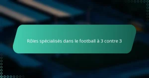 Rôles spécialisés dans le football à 3 contre 3